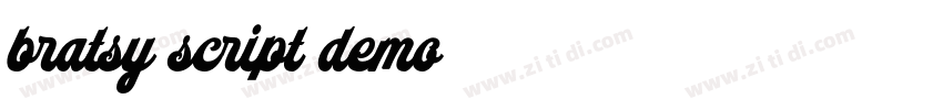 bratsy script demo字体转换